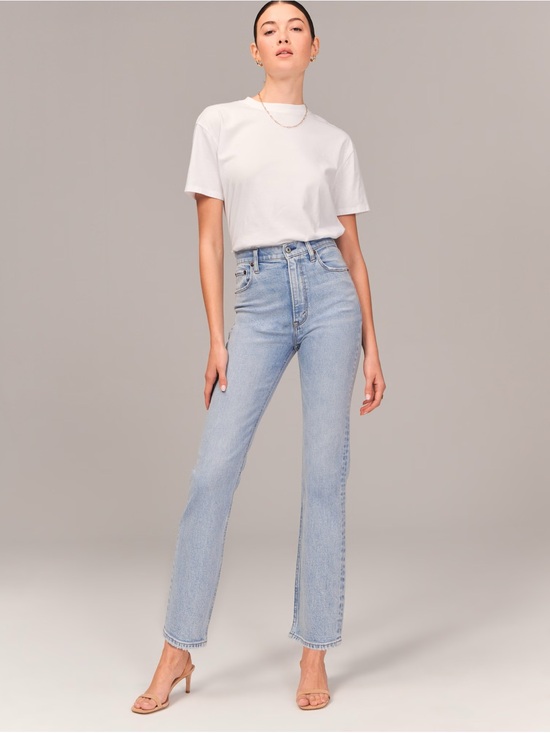 Abercrombie & Fitch Denim - Abercrombie Ultra High Rise Ankle Straight Jean